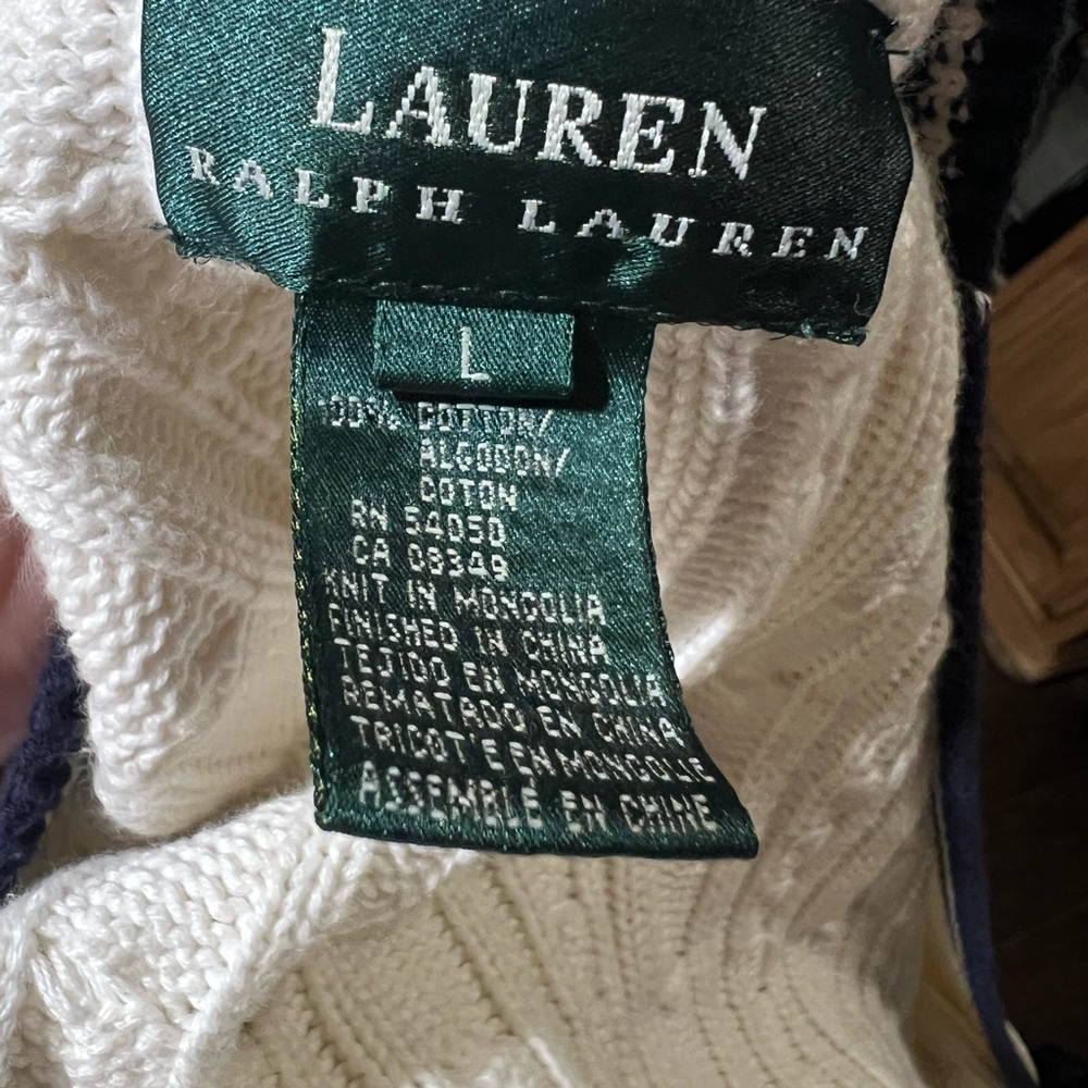 Vintage Ralph Lauren Cable Knit Cardigan - Picture 4 of 7